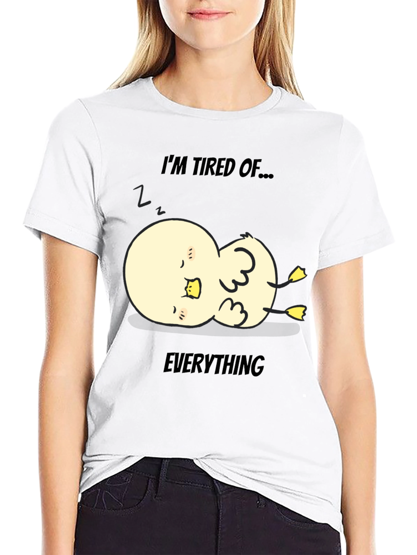 Tired of Everything Duck Tee