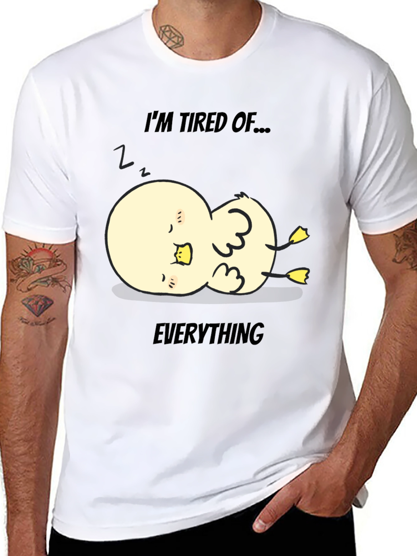 Tired of Everything Duck Tee