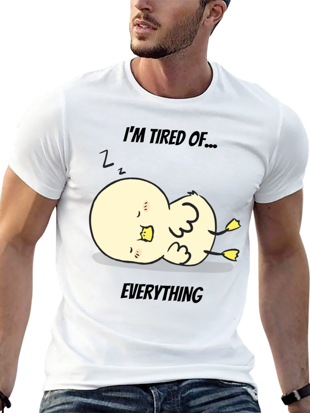 Tired of Everything Duck Tee
