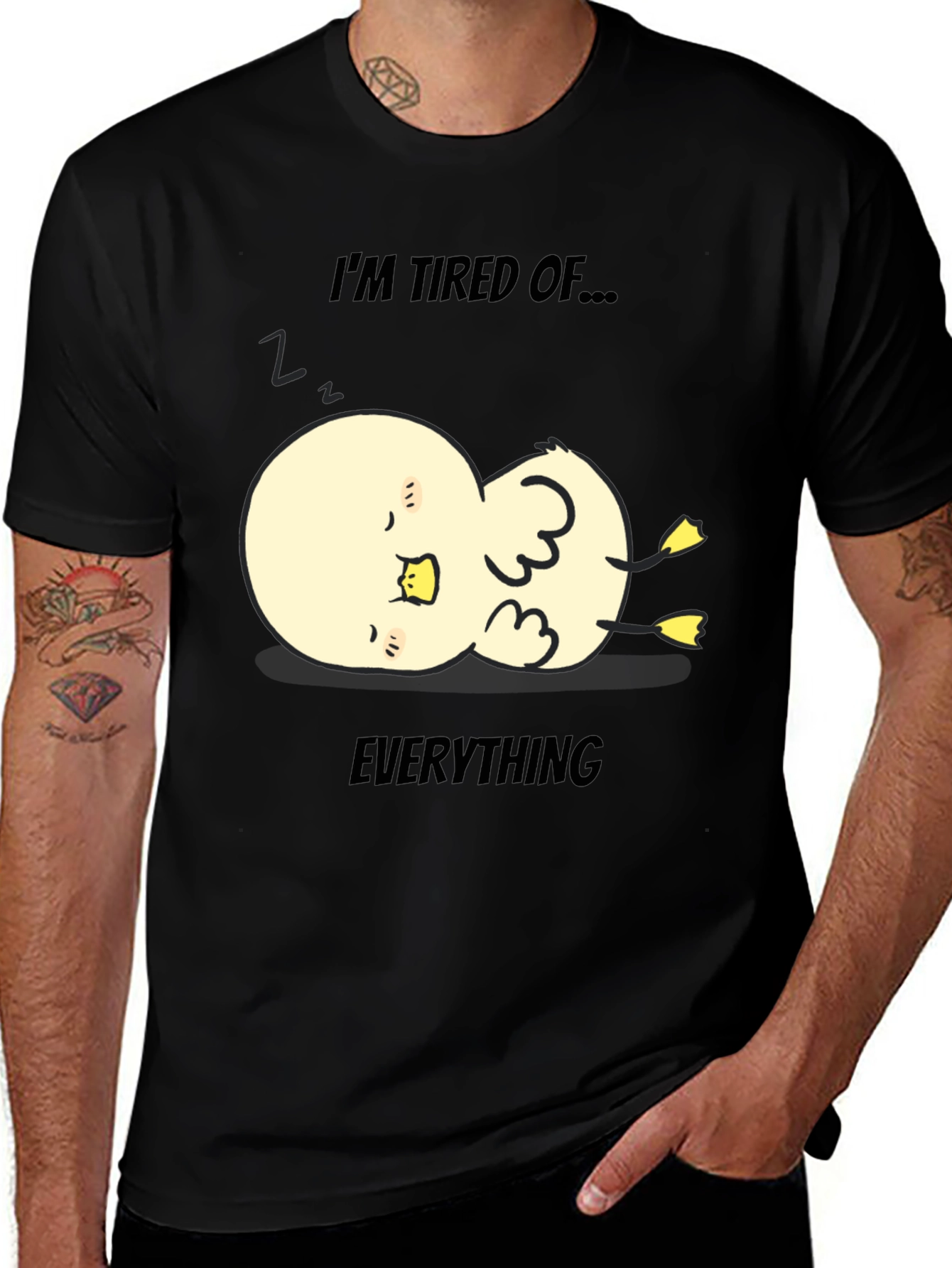 Tired of Everything Duck Tee