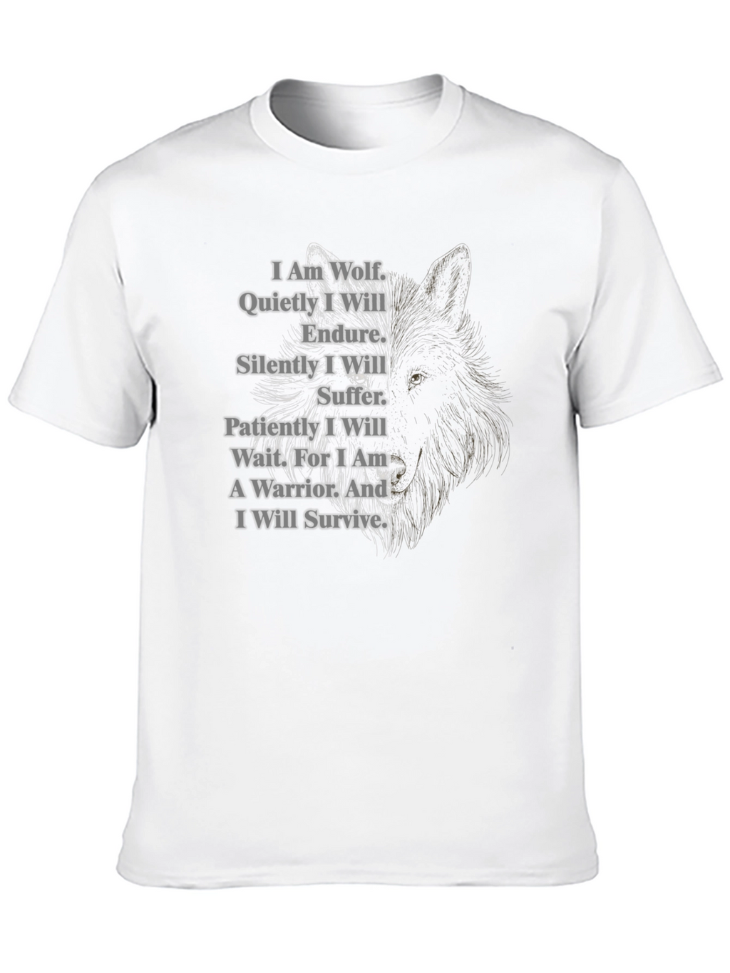 Wolf Warrior T-Shirt - Strength & Resilience