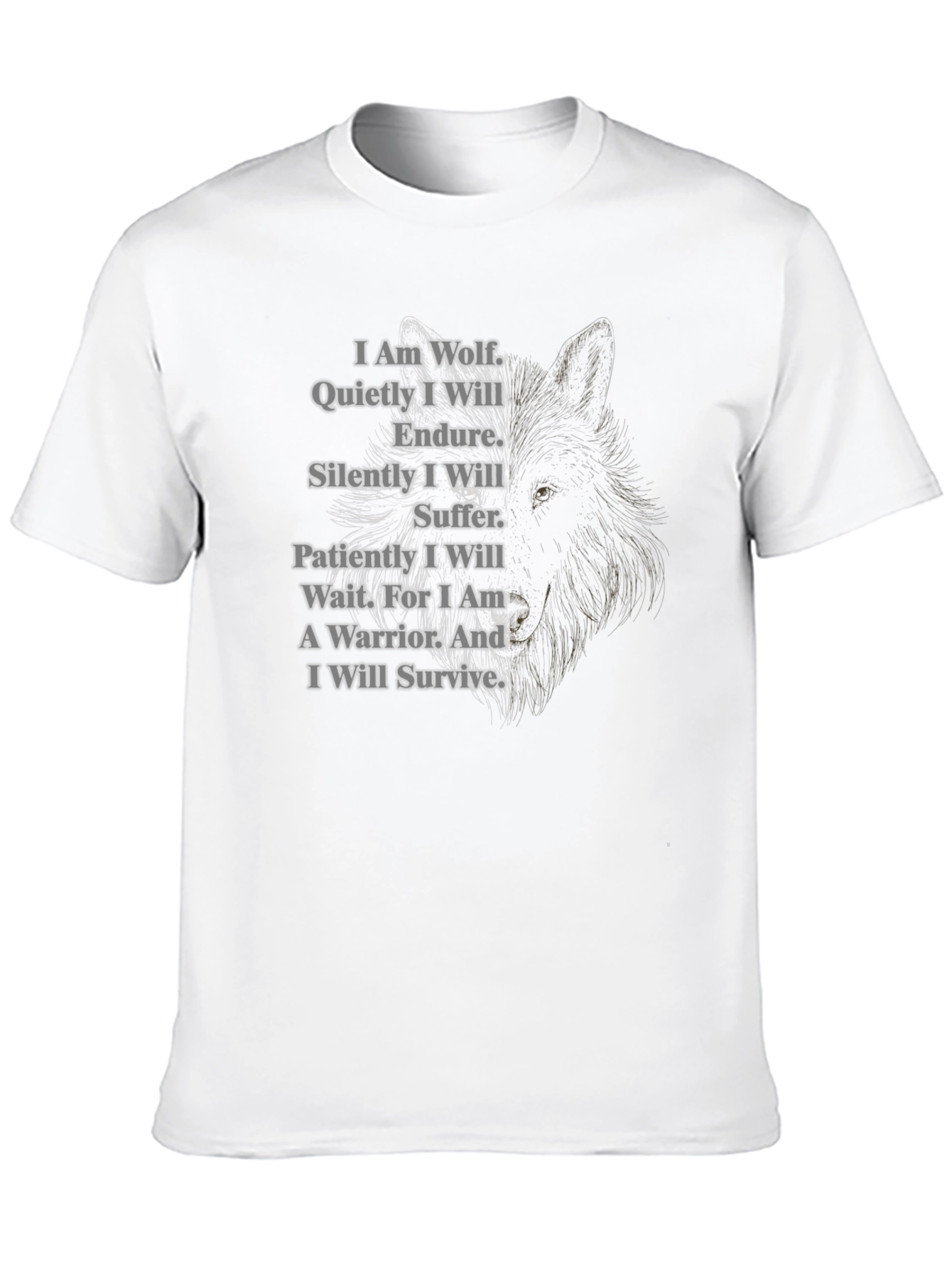 Wolf Warrior T-Shirt - Strength & Resilience