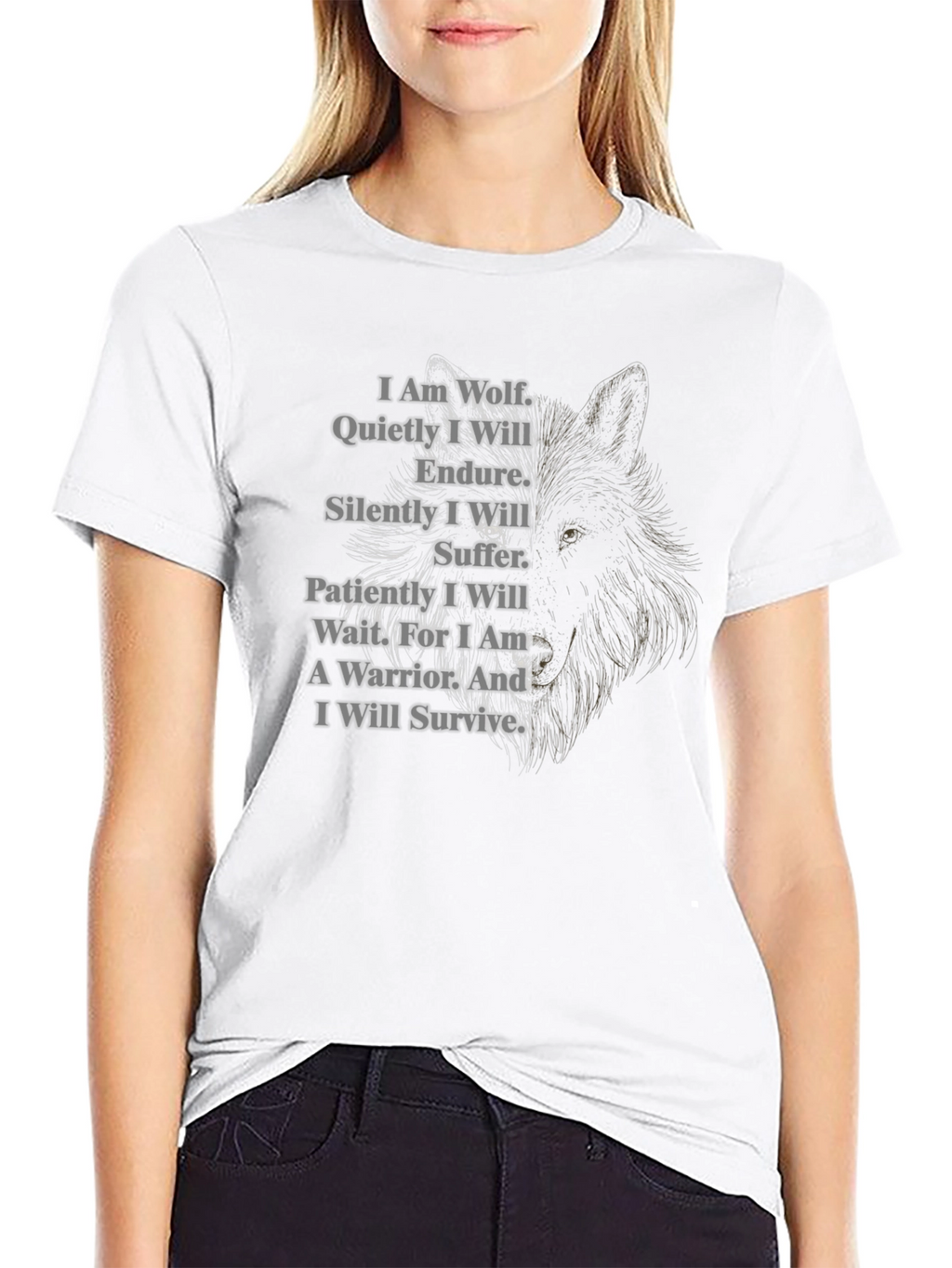 Wolf Warrior T-Shirt - Strength & Resilience