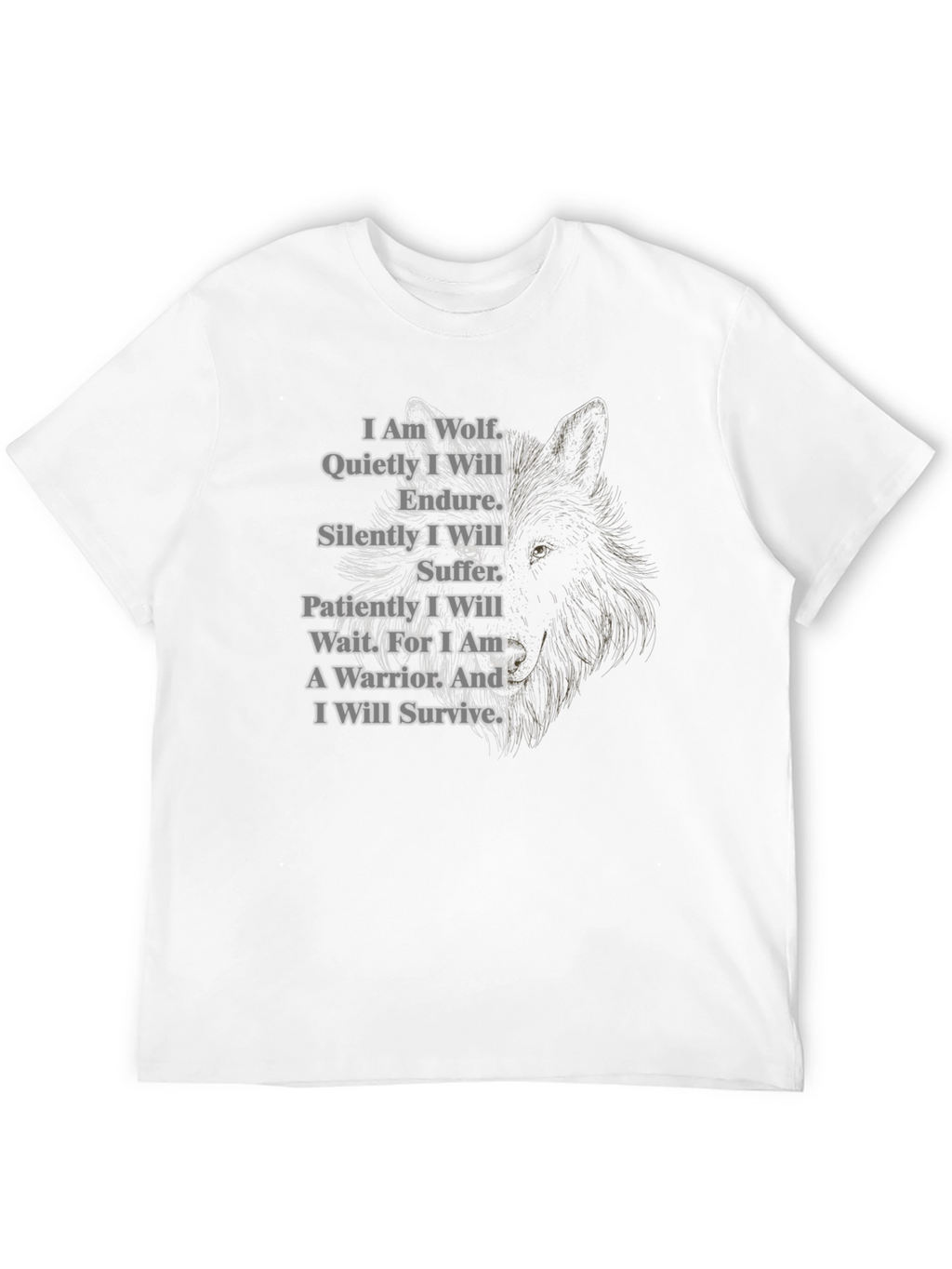 Wolf Warrior T-Shirt - Strength & Resilience