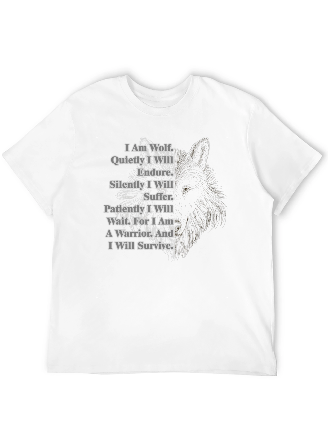 Wolf Warrior T-Shirt - Strength & Resilience
