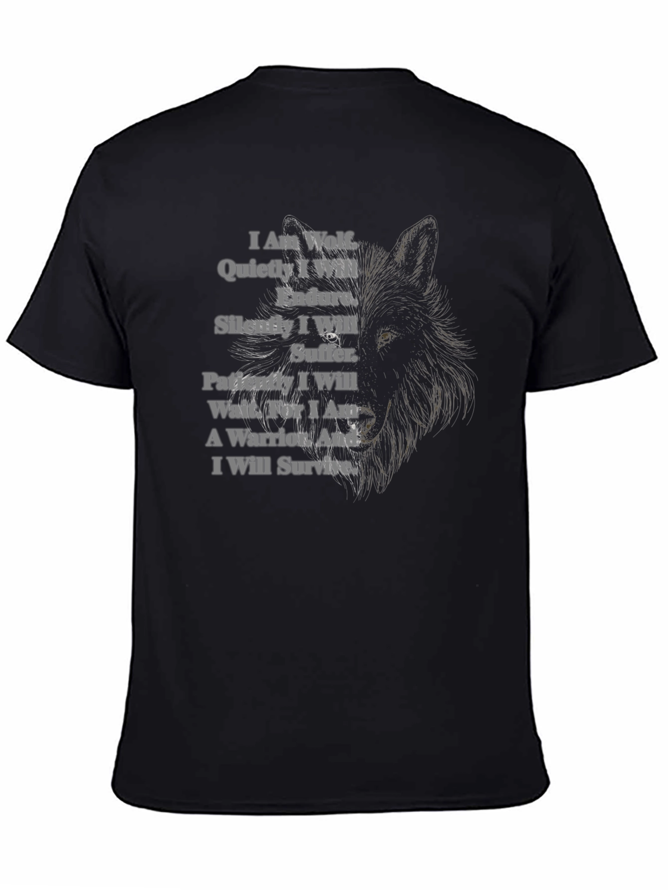 Wolf Warrior T-Shirt - Strength & Resilience