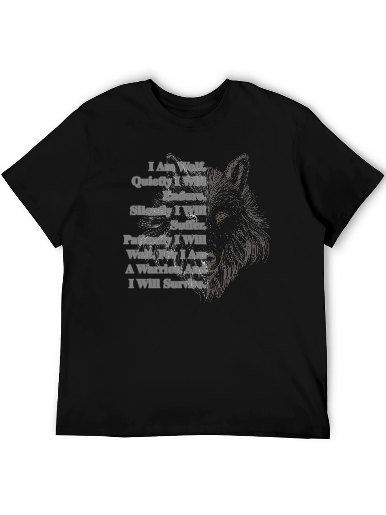 Wolf Warrior T-Shirt - Strength & Resilience