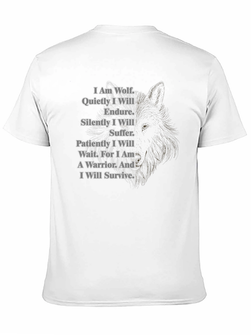 Wolf Warrior T-Shirt - Strength & Resilience