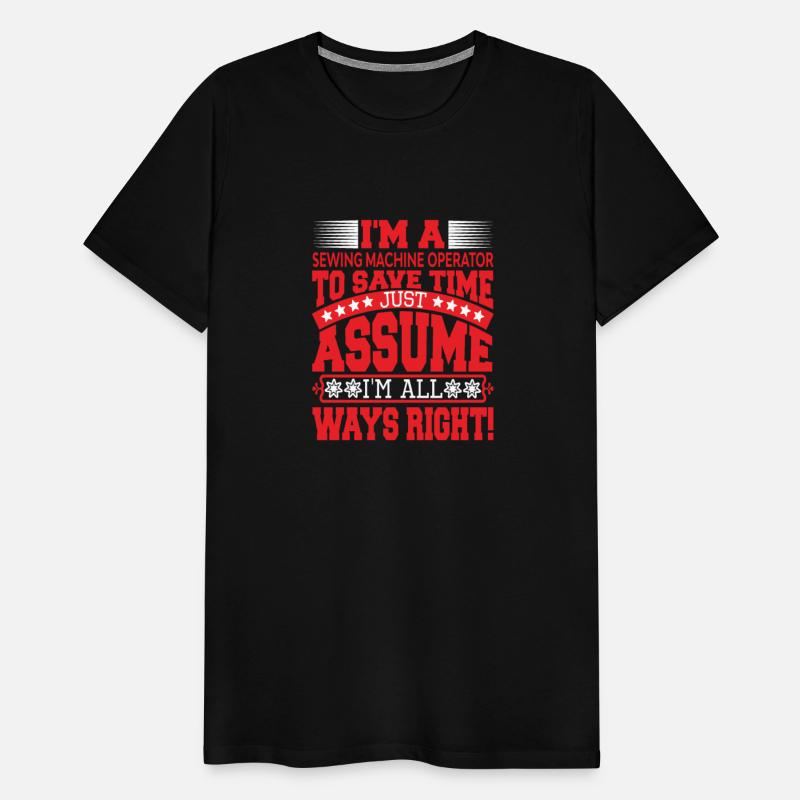 I'm a sewing machine operator
