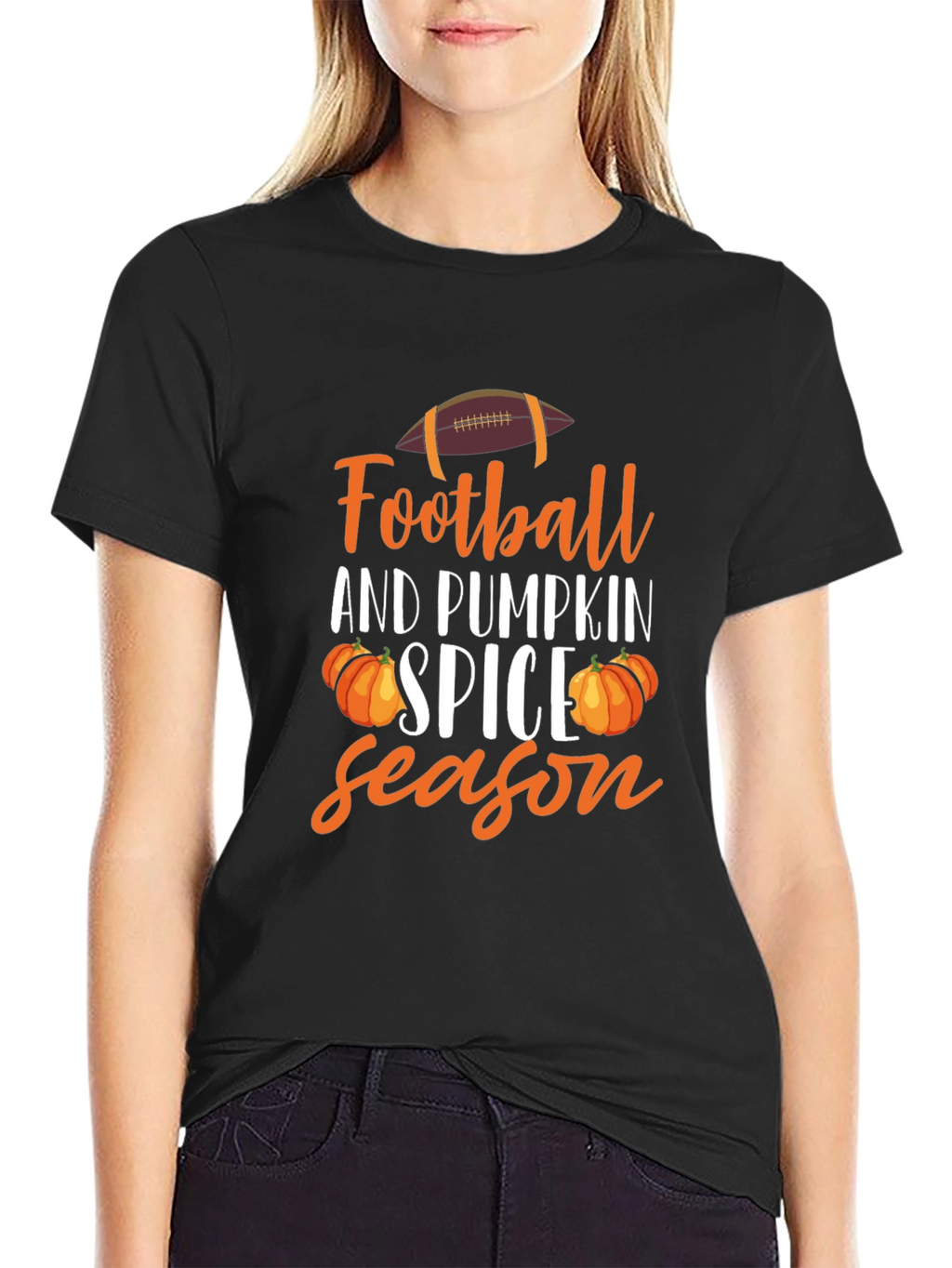 Football and Pumpkin Spice Season T-Shirt