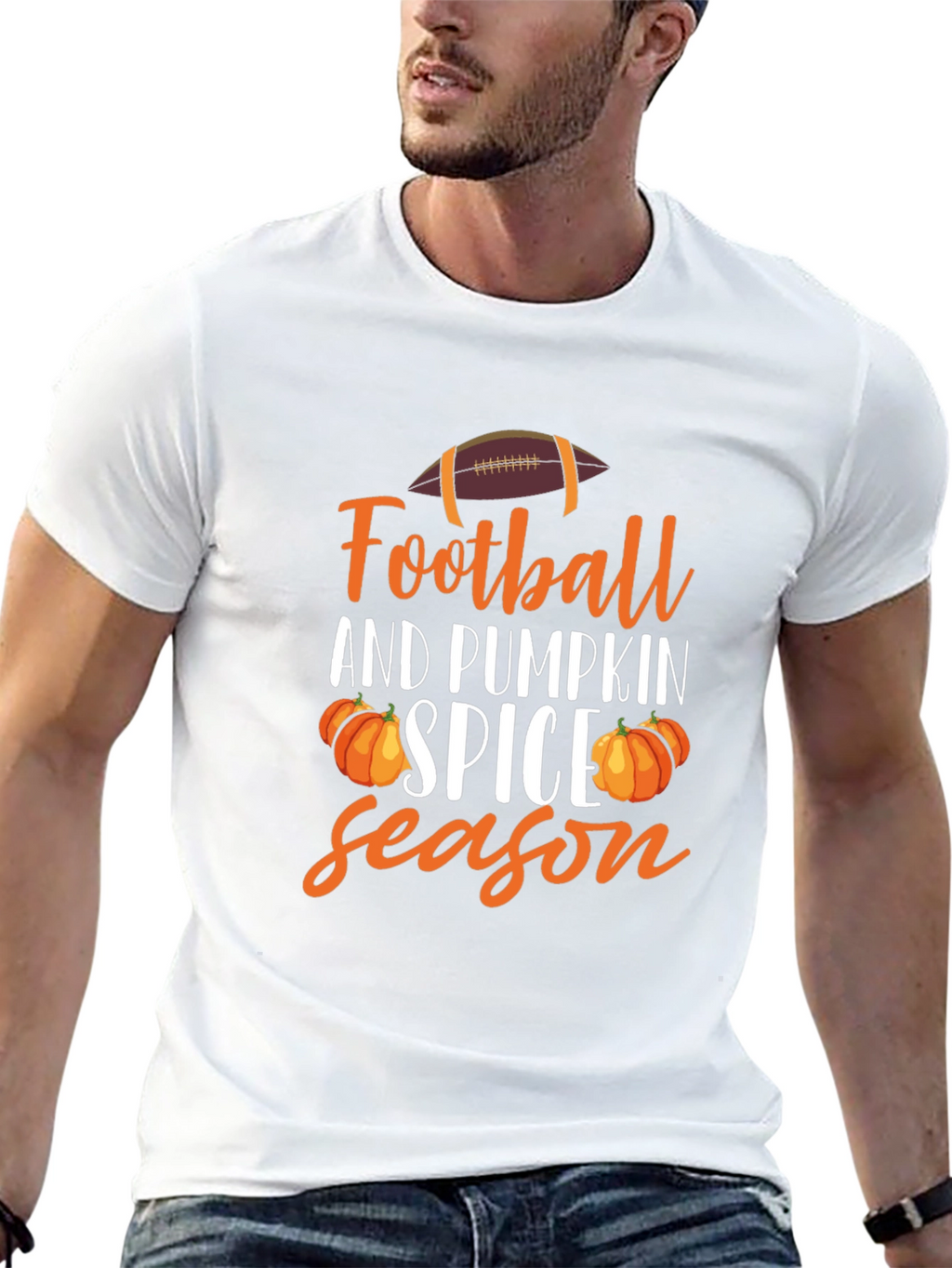 Football and Pumpkin Spice Season T-Shirt