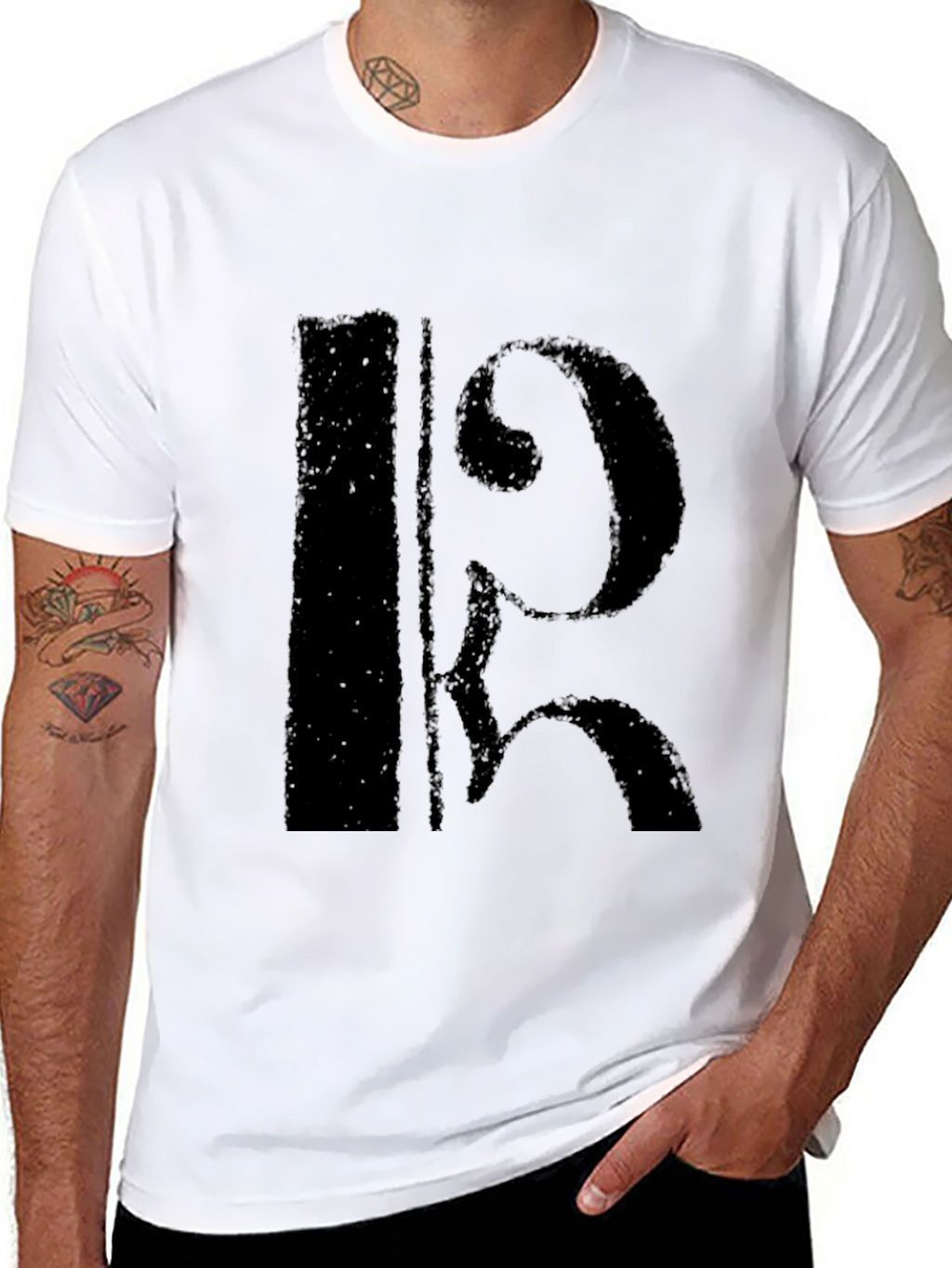 Black Alto Clef Music T-Shirt