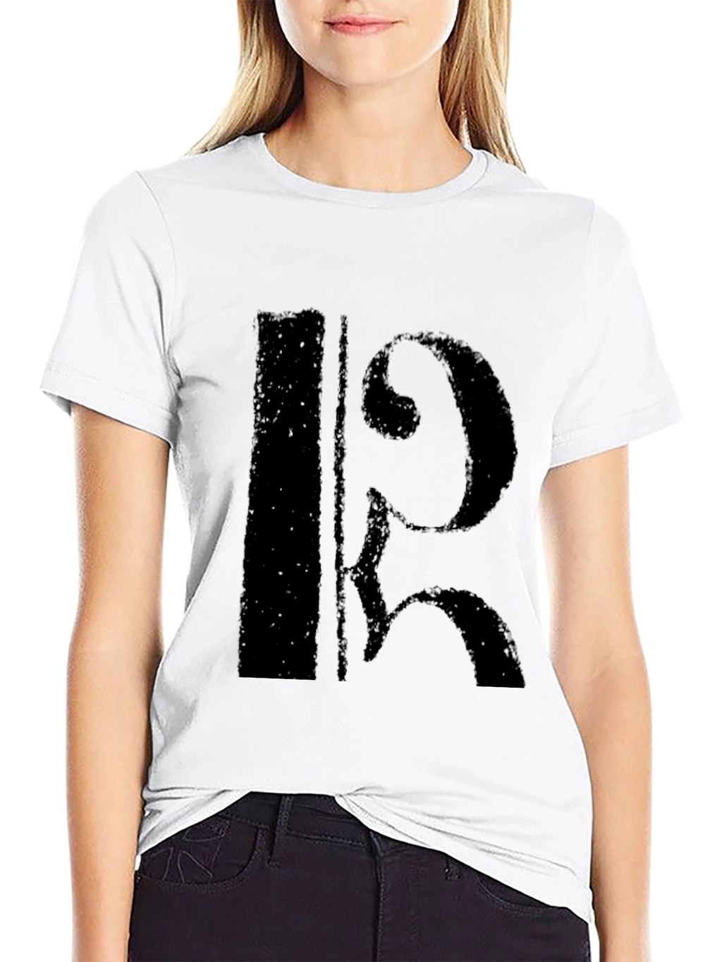 Black Alto Clef Music T-Shirt