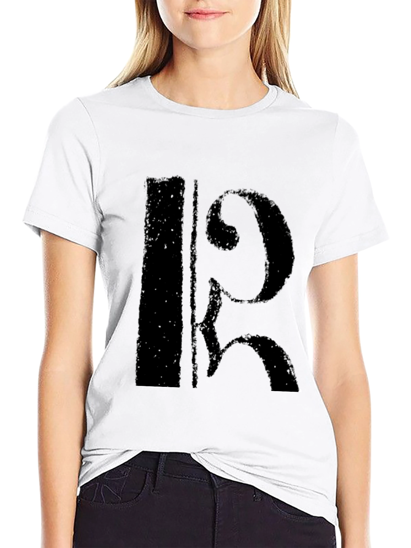 Black Alto Clef Music T-Shirt