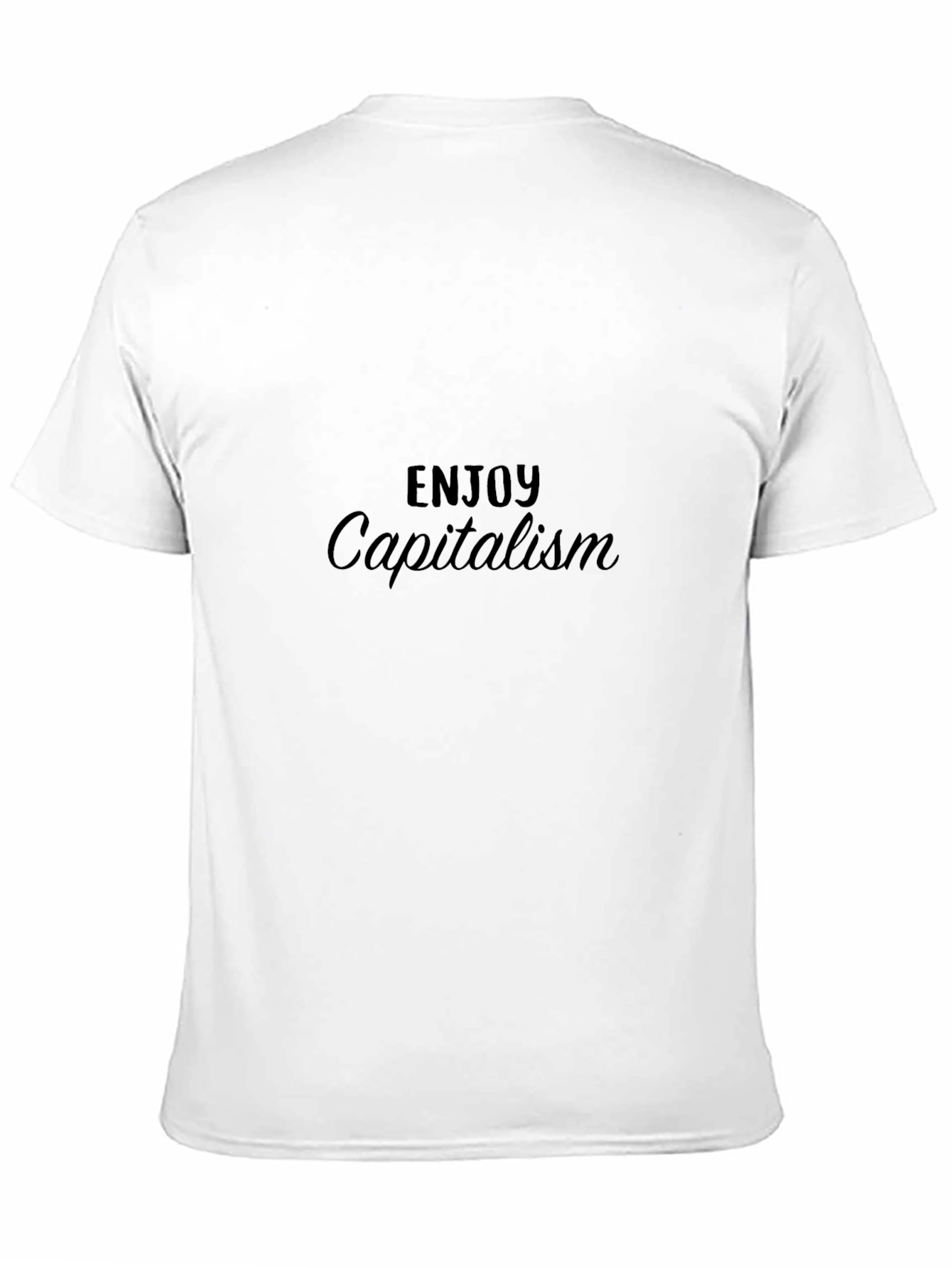 Enjoy Capitalism Black Tee Shirt