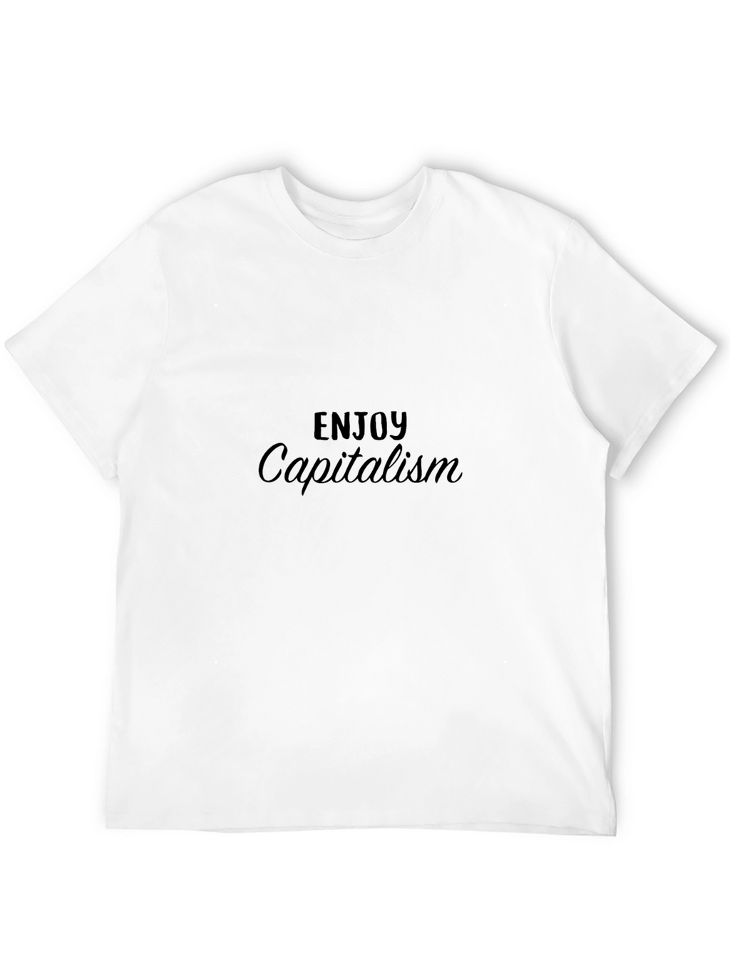 Enjoy Capitalism Black Tee Shirt