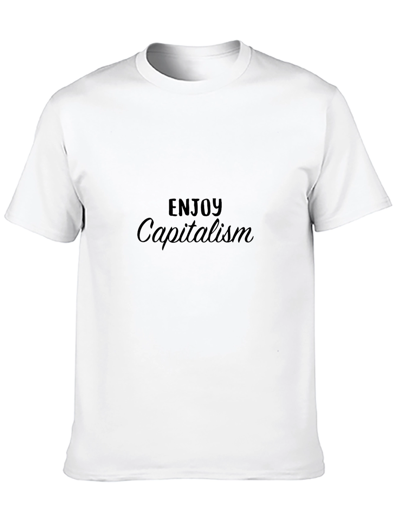 Enjoy Capitalism Black Tee Shirt