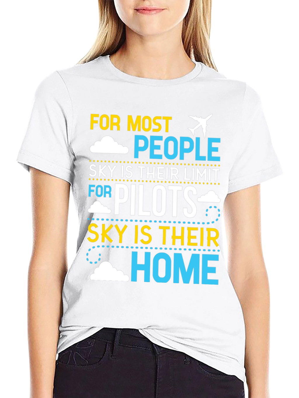 Pilot Sky Home T-Shirt | Airplane Aviation Gift