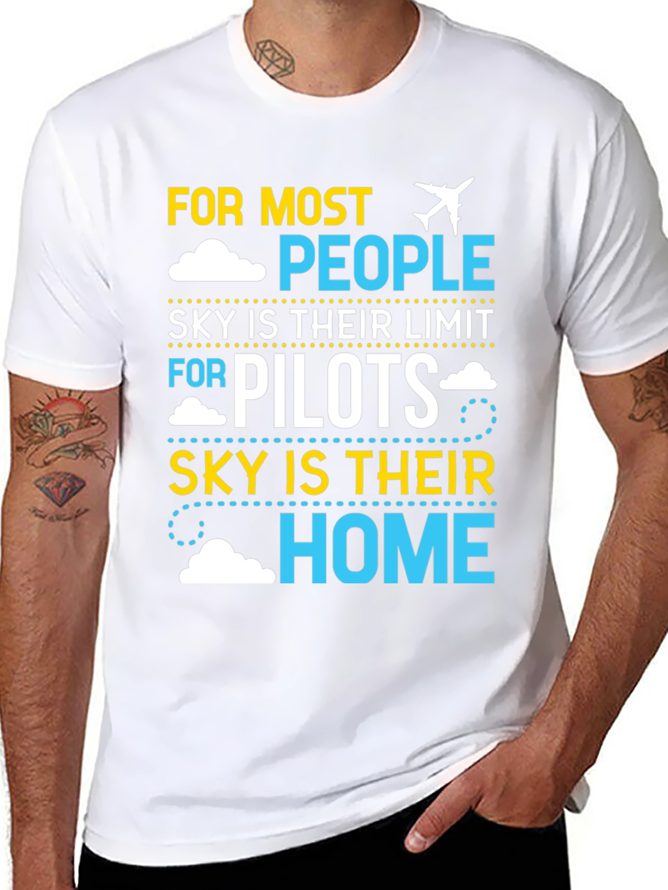 Pilot Sky Home T-Shirt | Airplane Aviation Gift