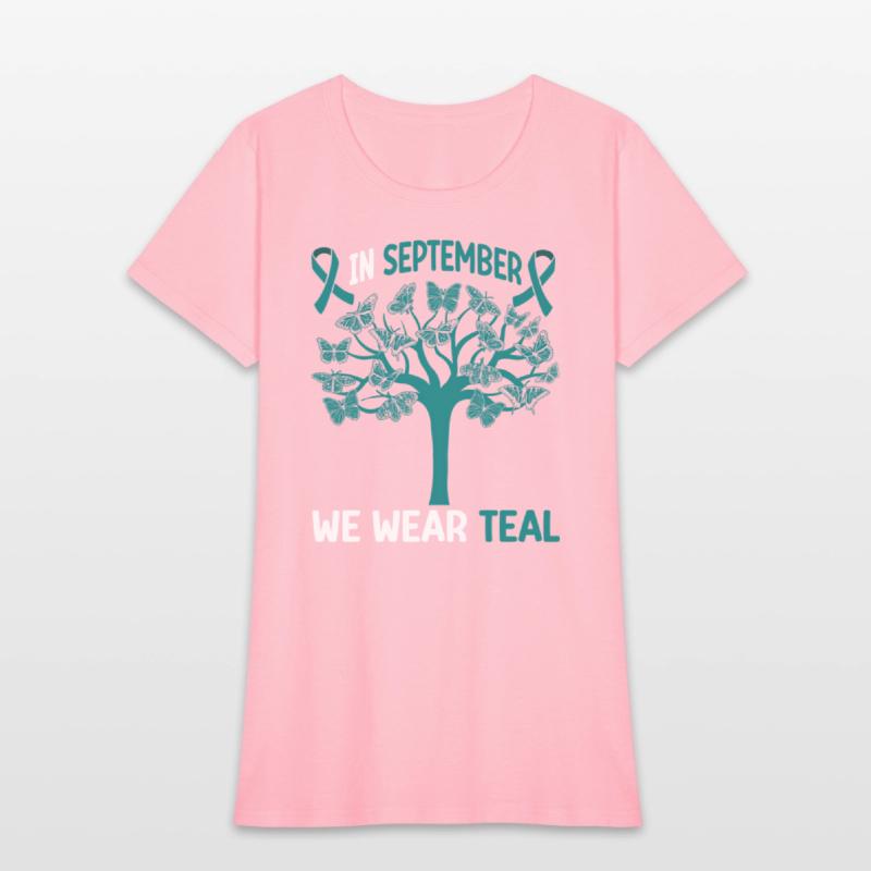 In September We Wear Teal Ovarian Cancer Awareness