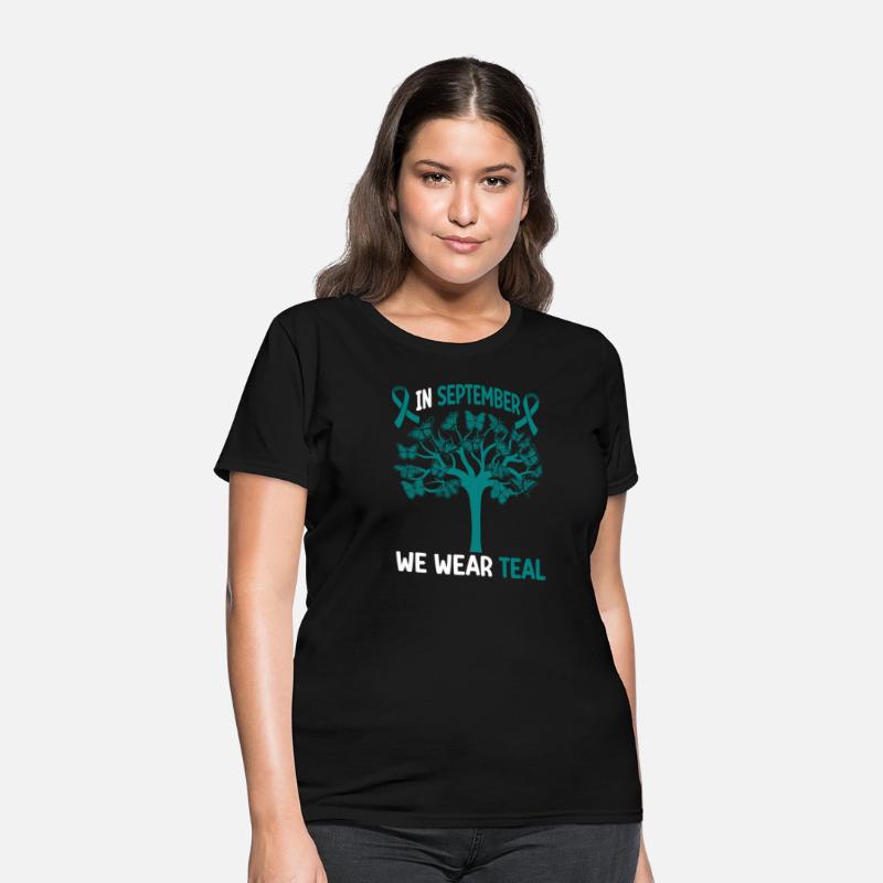 In September We Wear Teal Ovarian Cancer Awareness