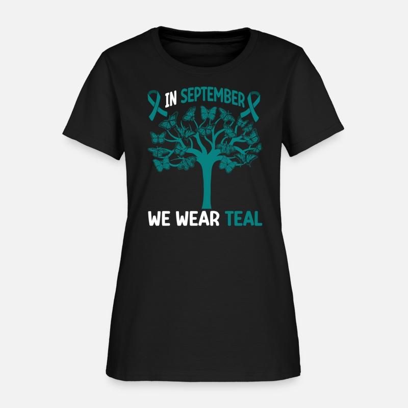In September We Wear Teal Ovarian Cancer Awareness