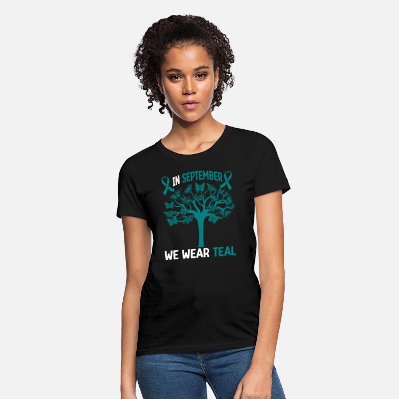 In September We Wear Teal Ovarian Cancer Awareness