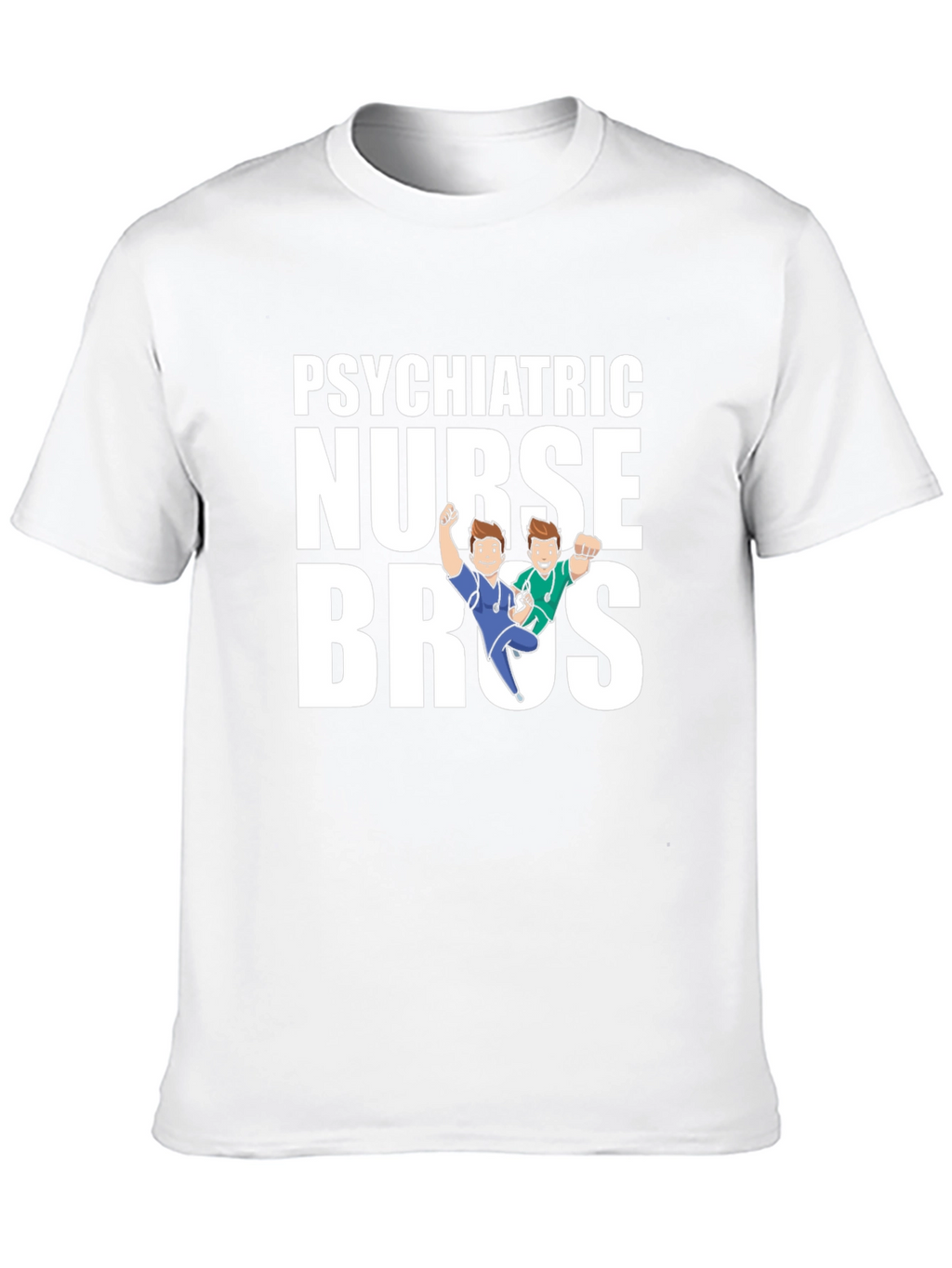 Psychiatric Nurse Bros Graphic Tee - Black