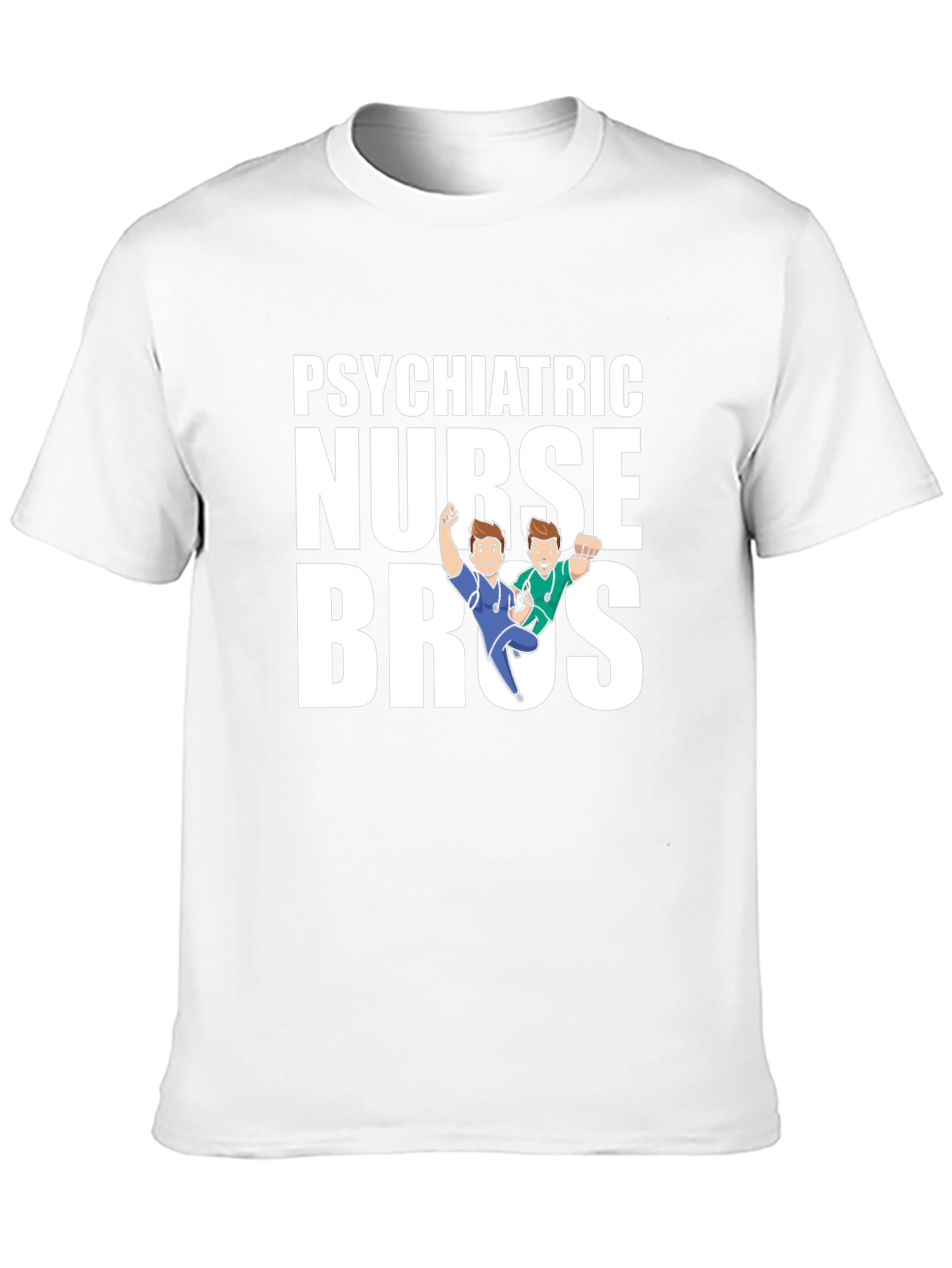 Psychiatric Nurse Bros Graphic Tee - Black