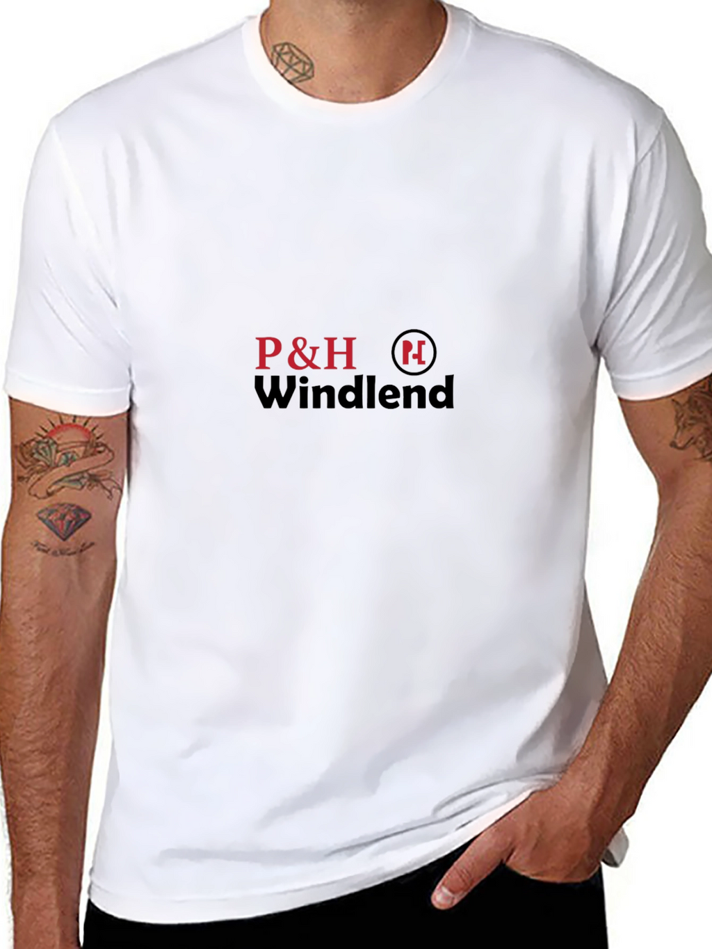 P&H Windlend Black T-Shirt