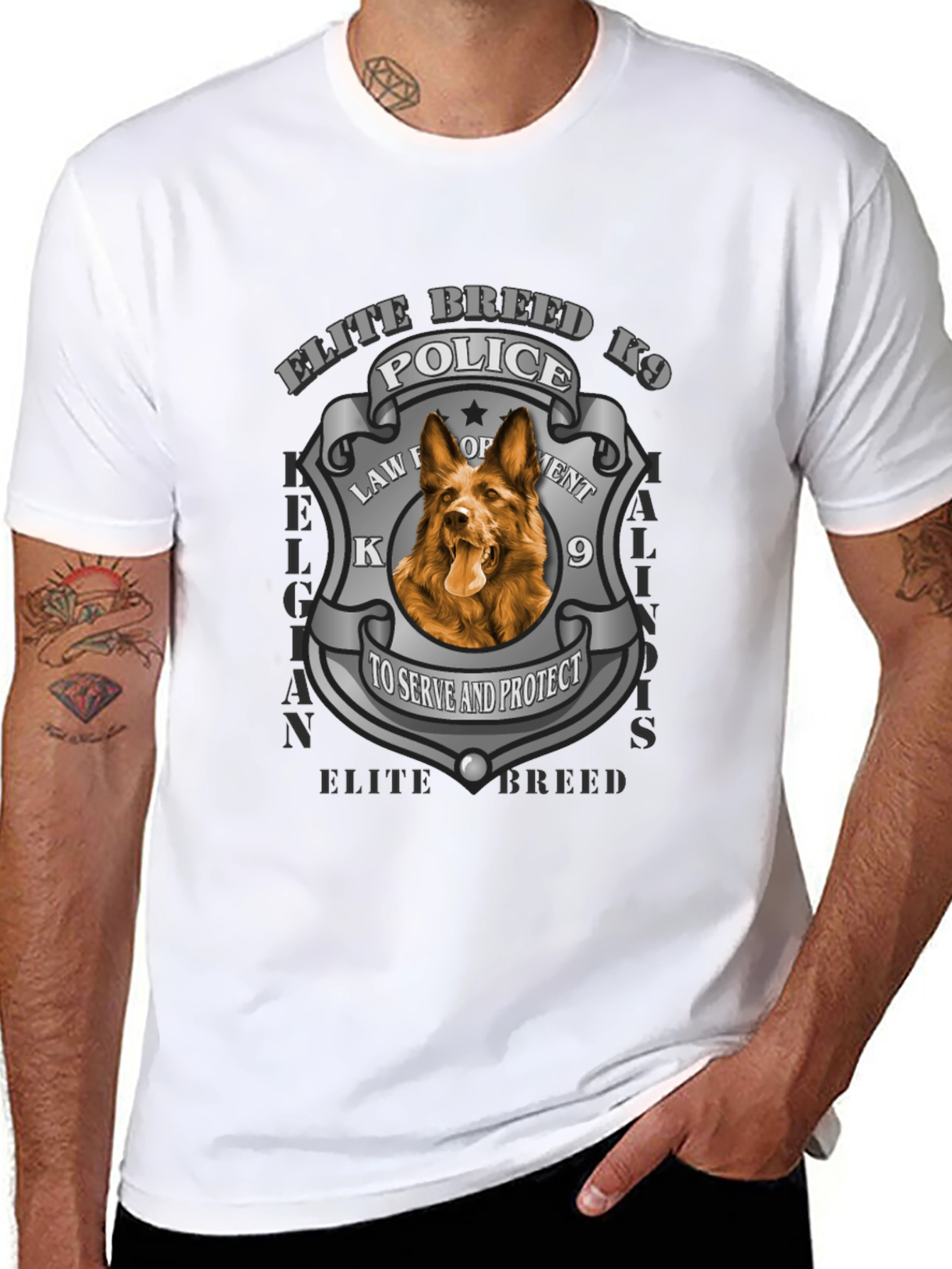 Elite Breed K9 Police Dog T-Shirt