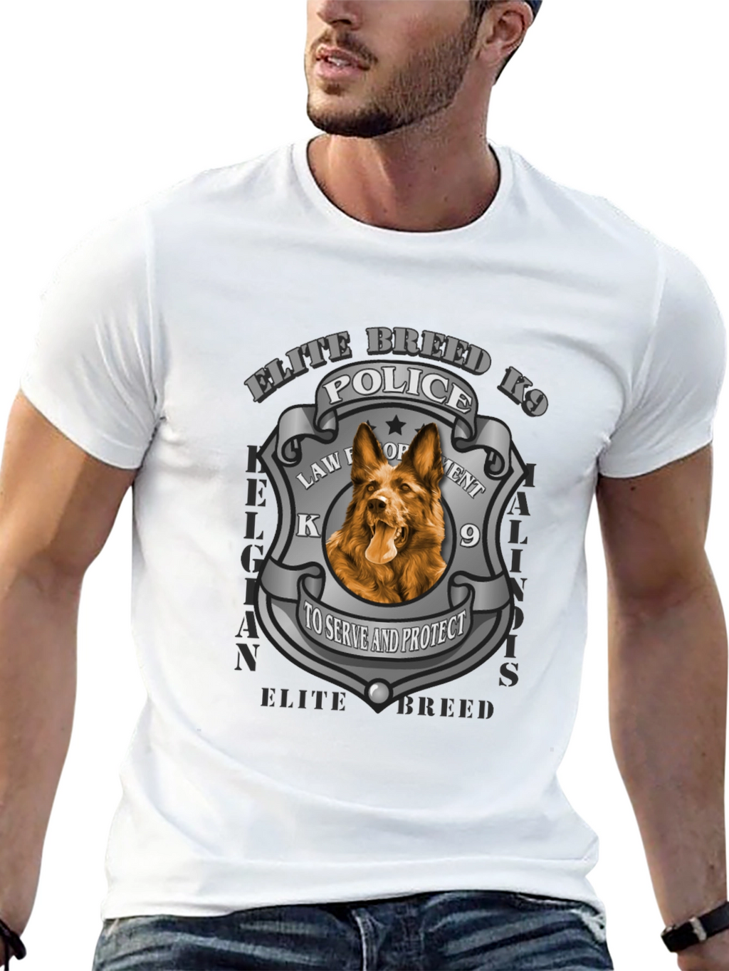 Elite Breed K9 Police Dog T-Shirt