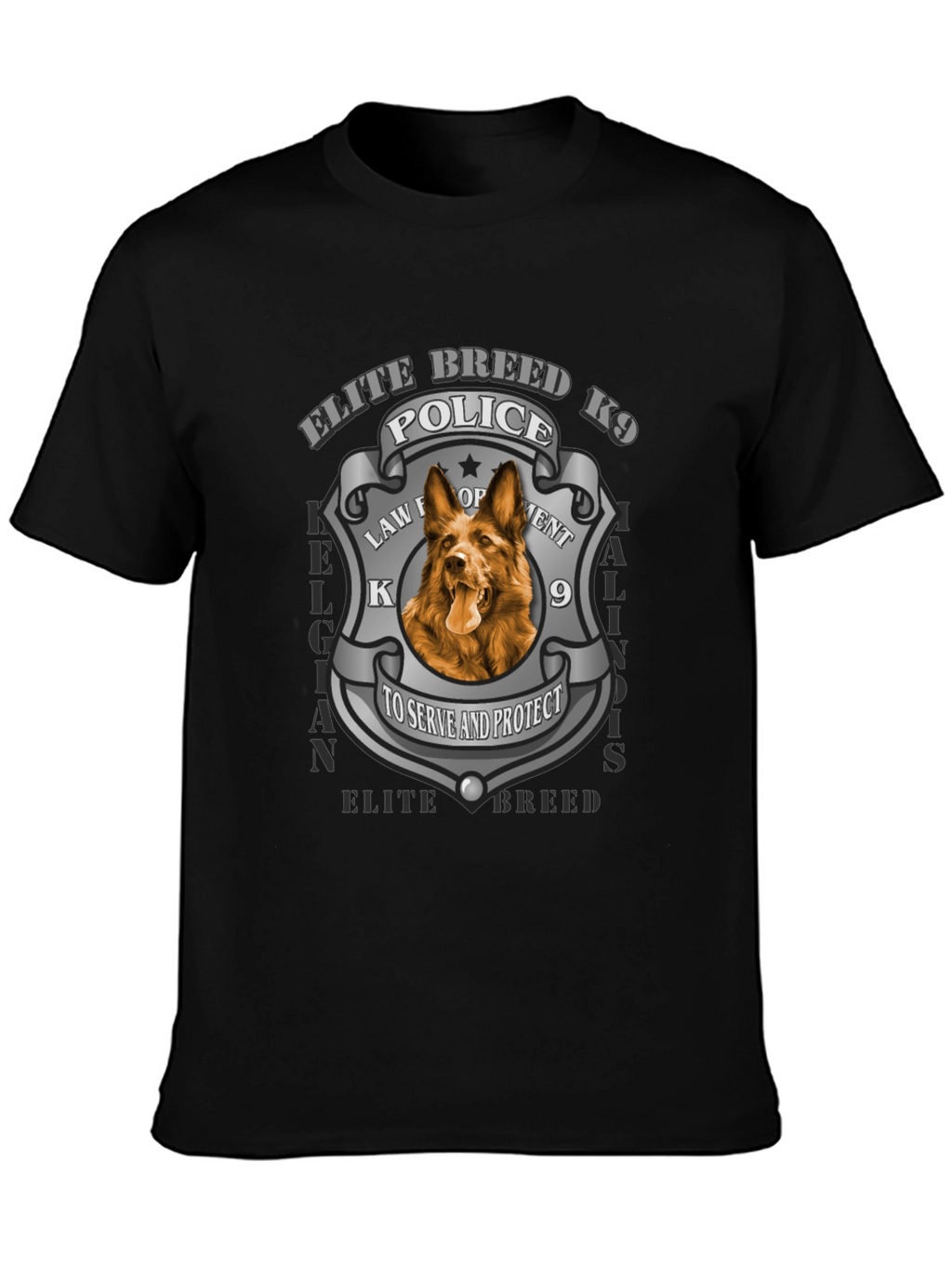 Elite Breed K9 Police Dog T-Shirt