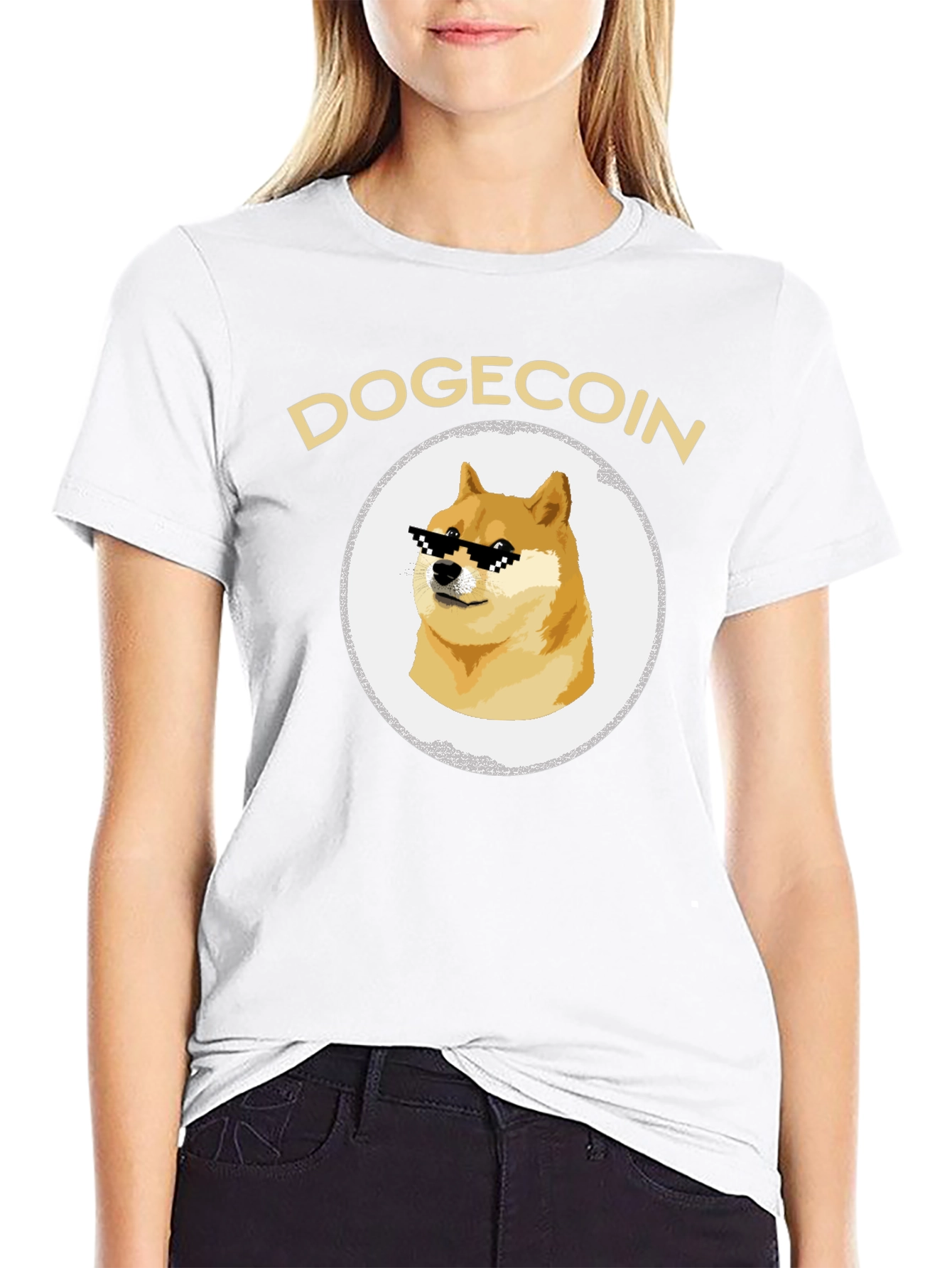 DogeCoin Meme Graphic Tee - Crypto Cool!