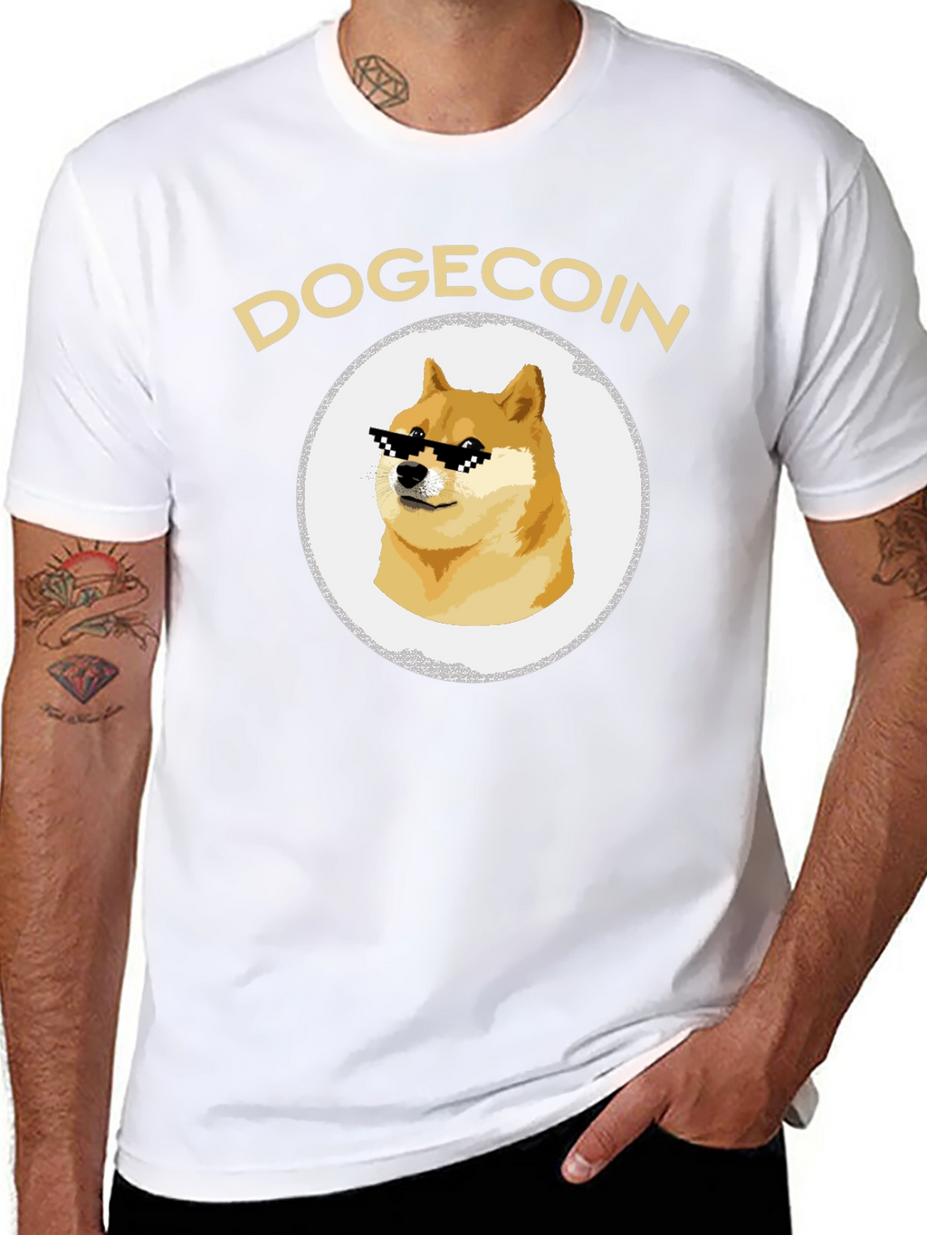 DogeCoin Meme Graphic Tee - Crypto Cool!