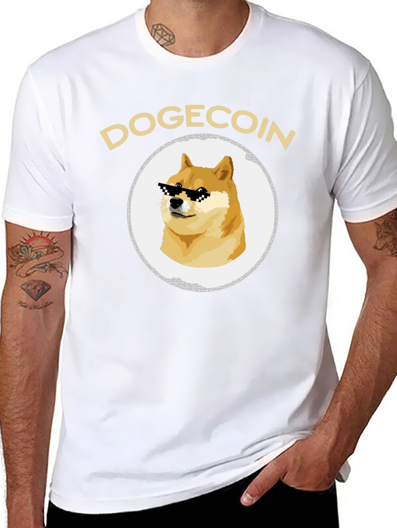 DogeCoin Meme Graphic Tee - Crypto Cool!