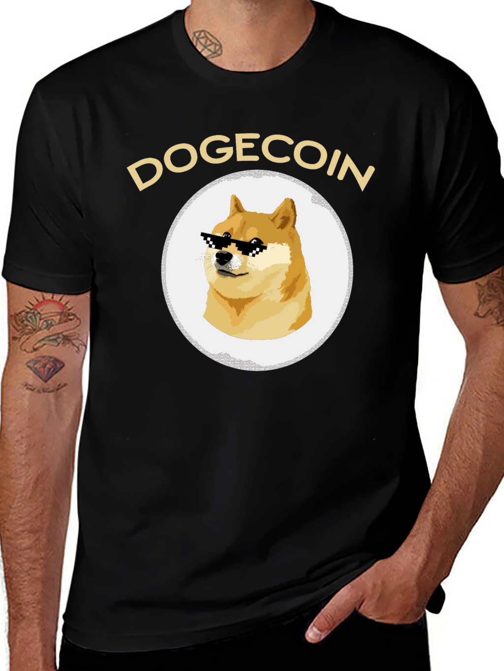 DogeCoin Meme Graphic Tee - Crypto Cool!