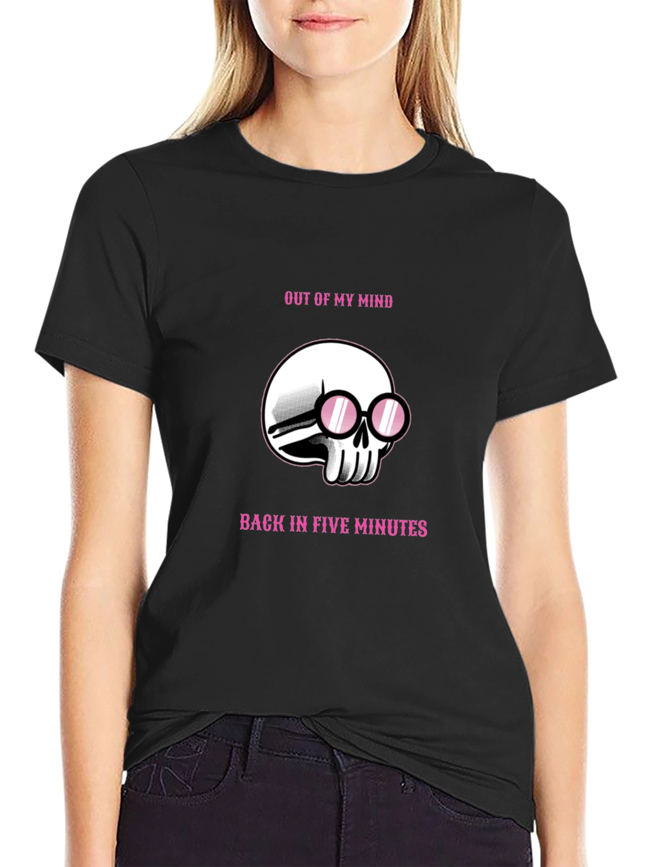 Out of My Mind Skull Graphic Tee