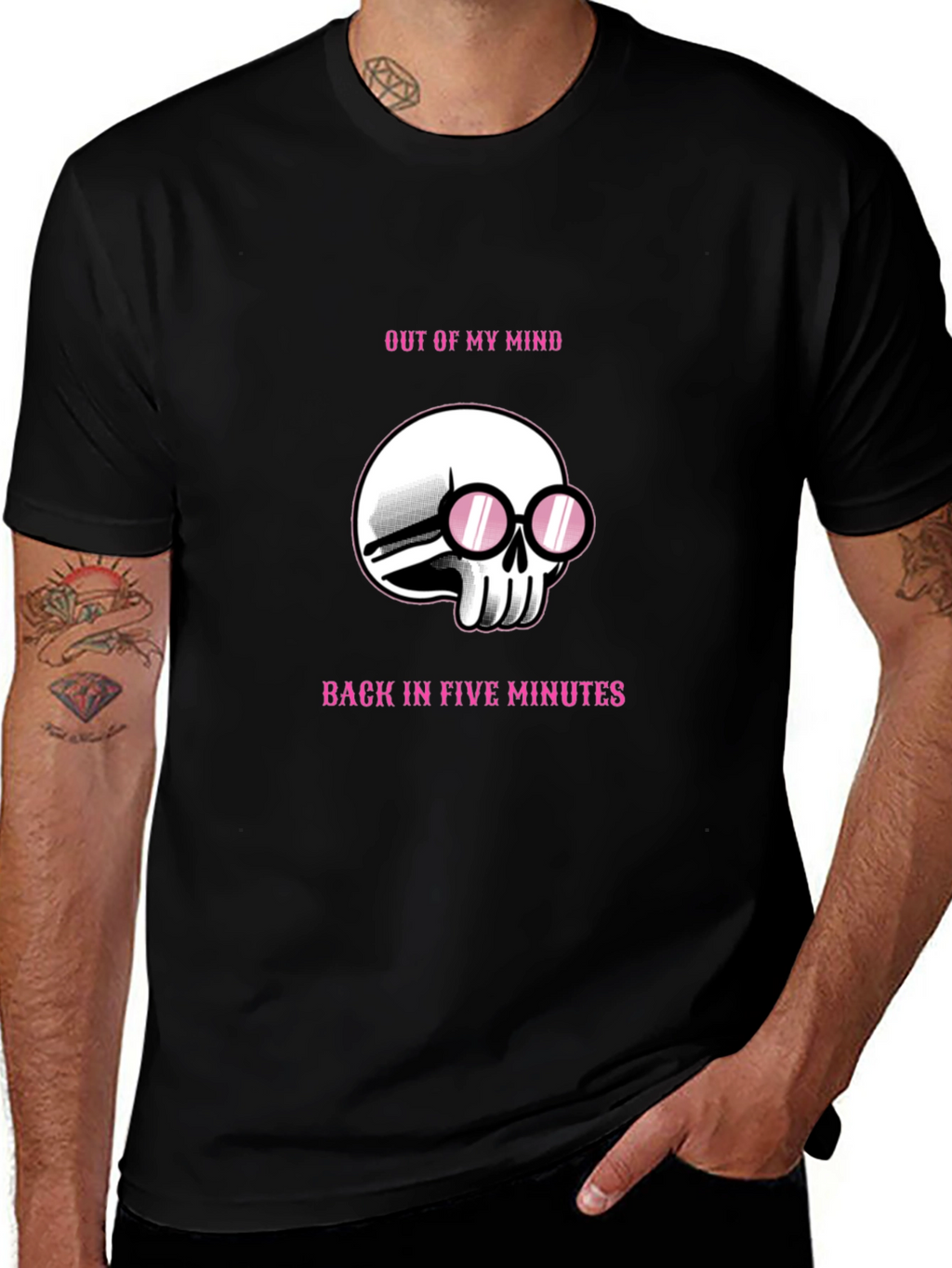 Out of My Mind Skull Graphic Tee