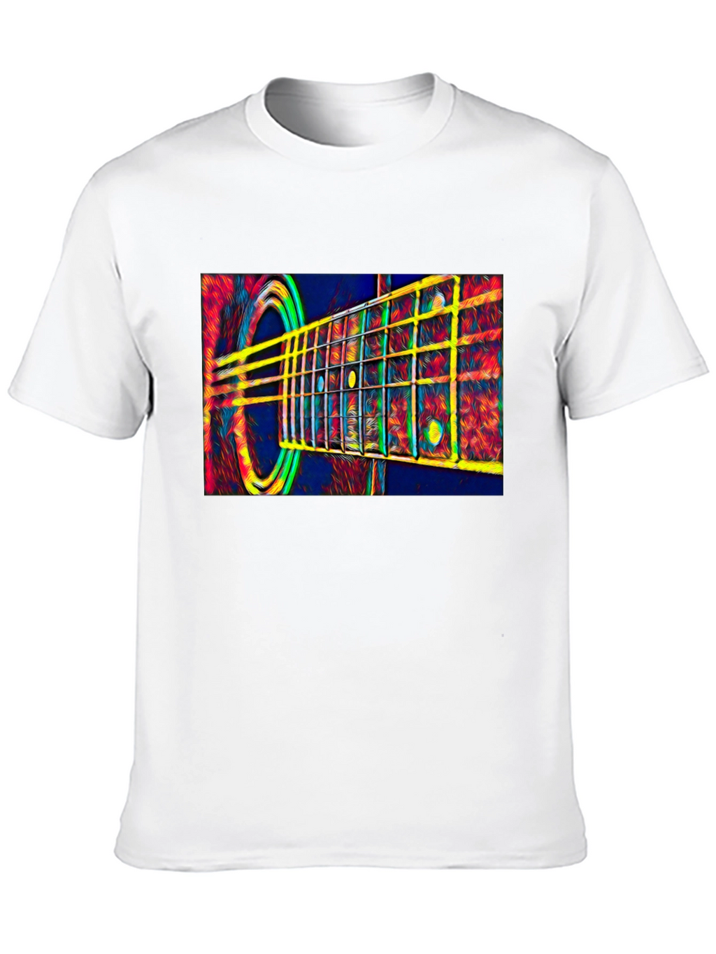 Acoustic Guitar Graphic Tee - Music Lover Gift