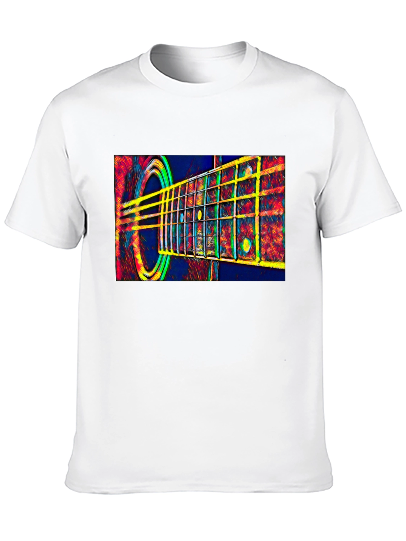 Acoustic Guitar Graphic Tee - Music Lover Gift