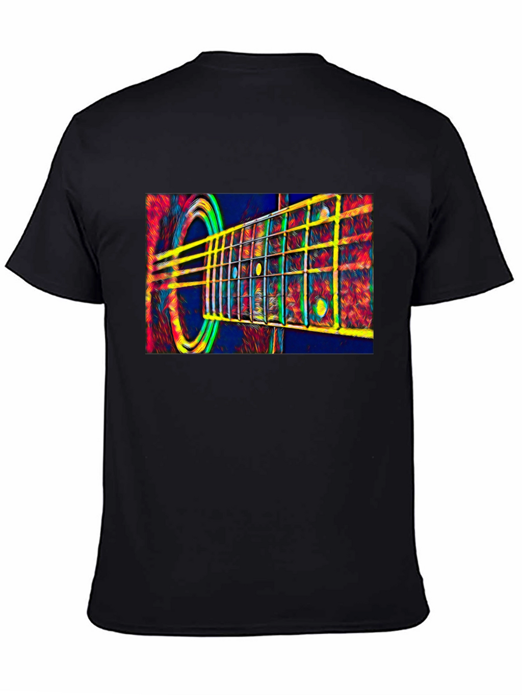 Acoustic Guitar Graphic Tee - Music Lover Gift