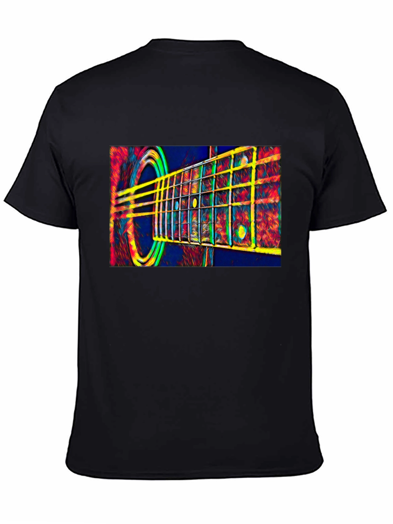 Acoustic Guitar Graphic Tee - Music Lover Gift