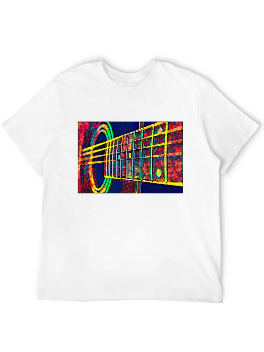 Acoustic Guitar Graphic Tee - Music Lover Gift