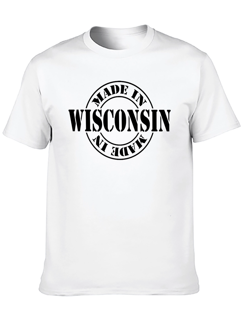 Made in Wisconsin T-Shirt - Black Cotton Tee