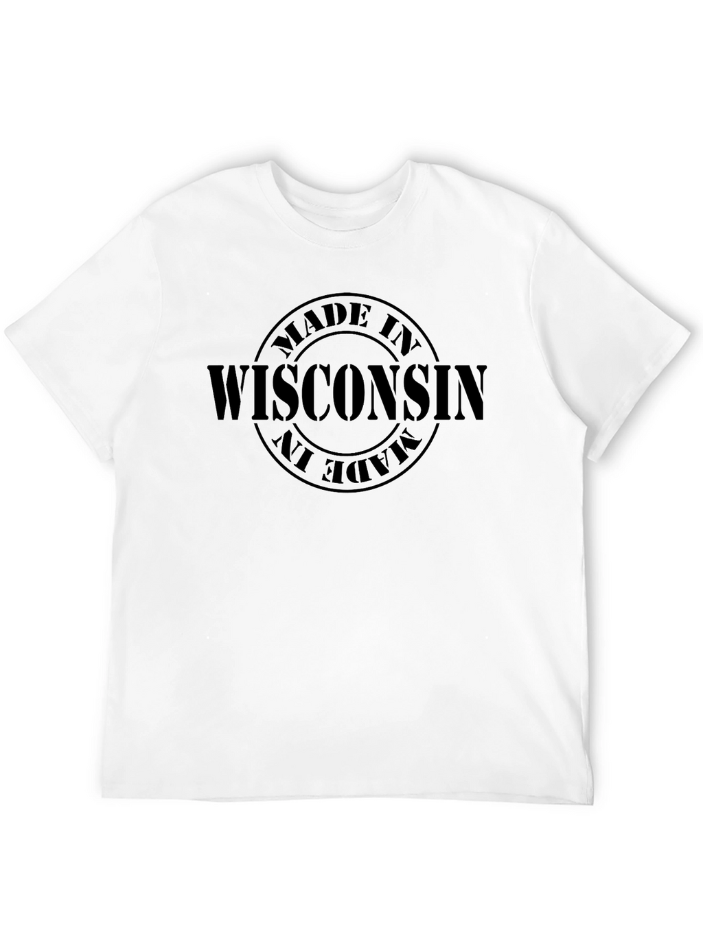 Made in Wisconsin T-Shirt - Black Cotton Tee