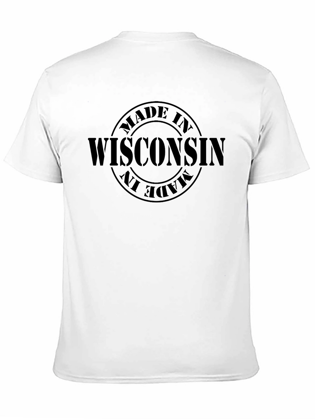 Made in Wisconsin T-Shirt - Black Cotton Tee