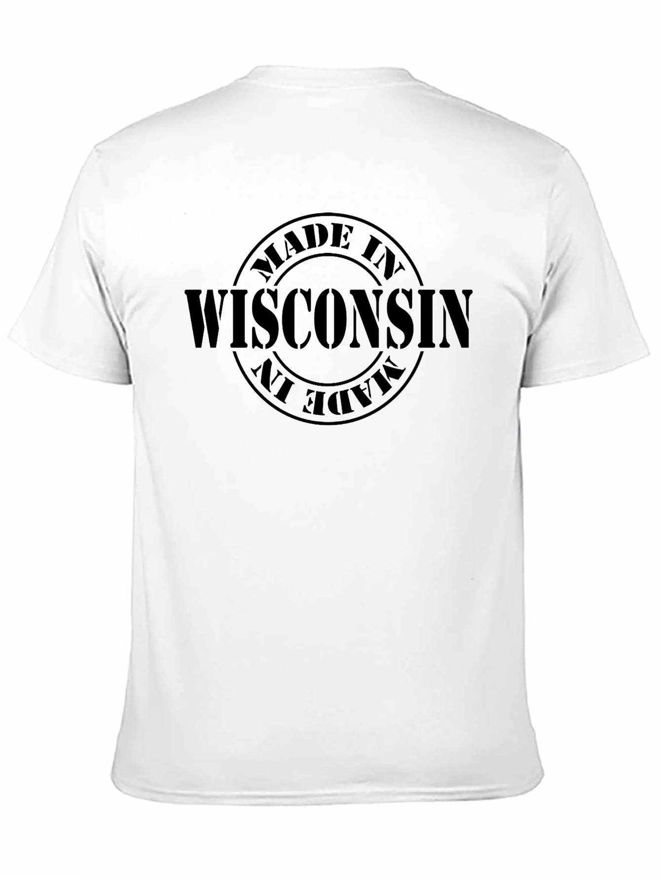 Made in Wisconsin T-Shirt - Black Cotton Tee
