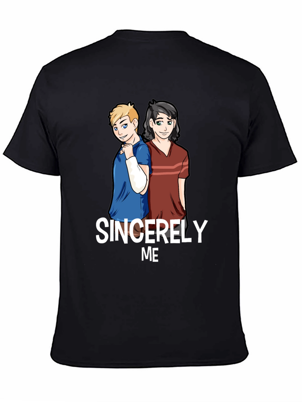 Sincerely Me Graphic T-Shirt - Black Cotton Blend