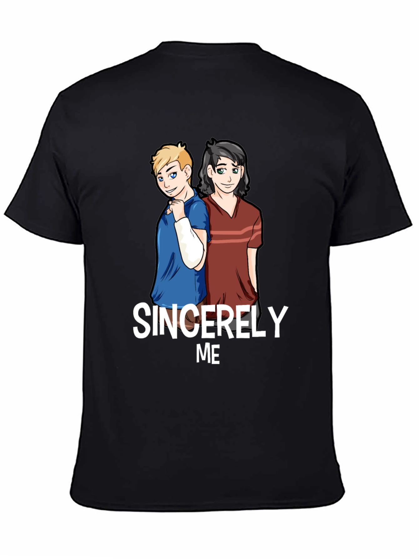 Sincerely Me Graphic T-Shirt - Black Cotton Blend